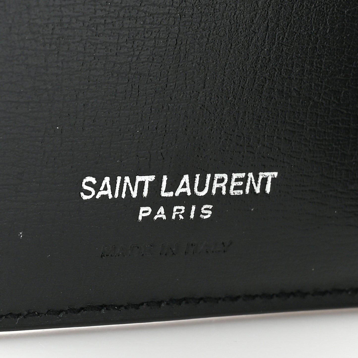 Calfskin Monogram Bi Fold Zipped Wallet Black