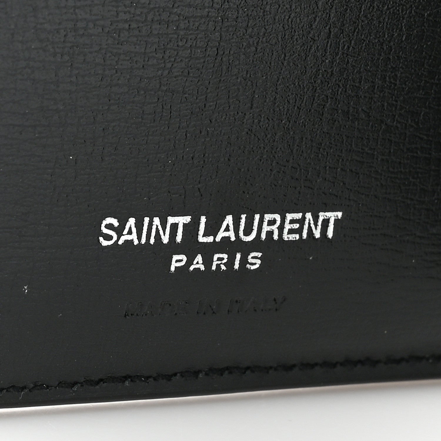 Saint Laurent Calfskin Monogram Bi Fold Zipped Wallet Black 8 of 12