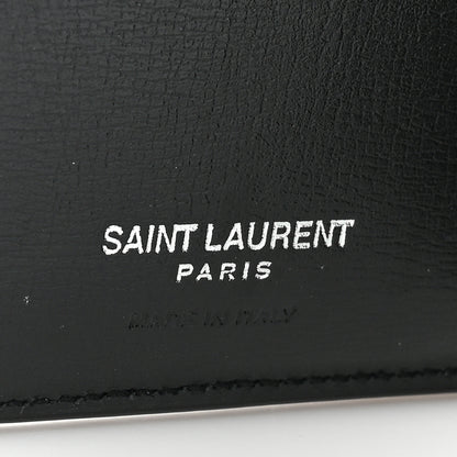 Saint Laurent Calfskin Monogram Bi Fold Zipped Wallet Black 8 of 12