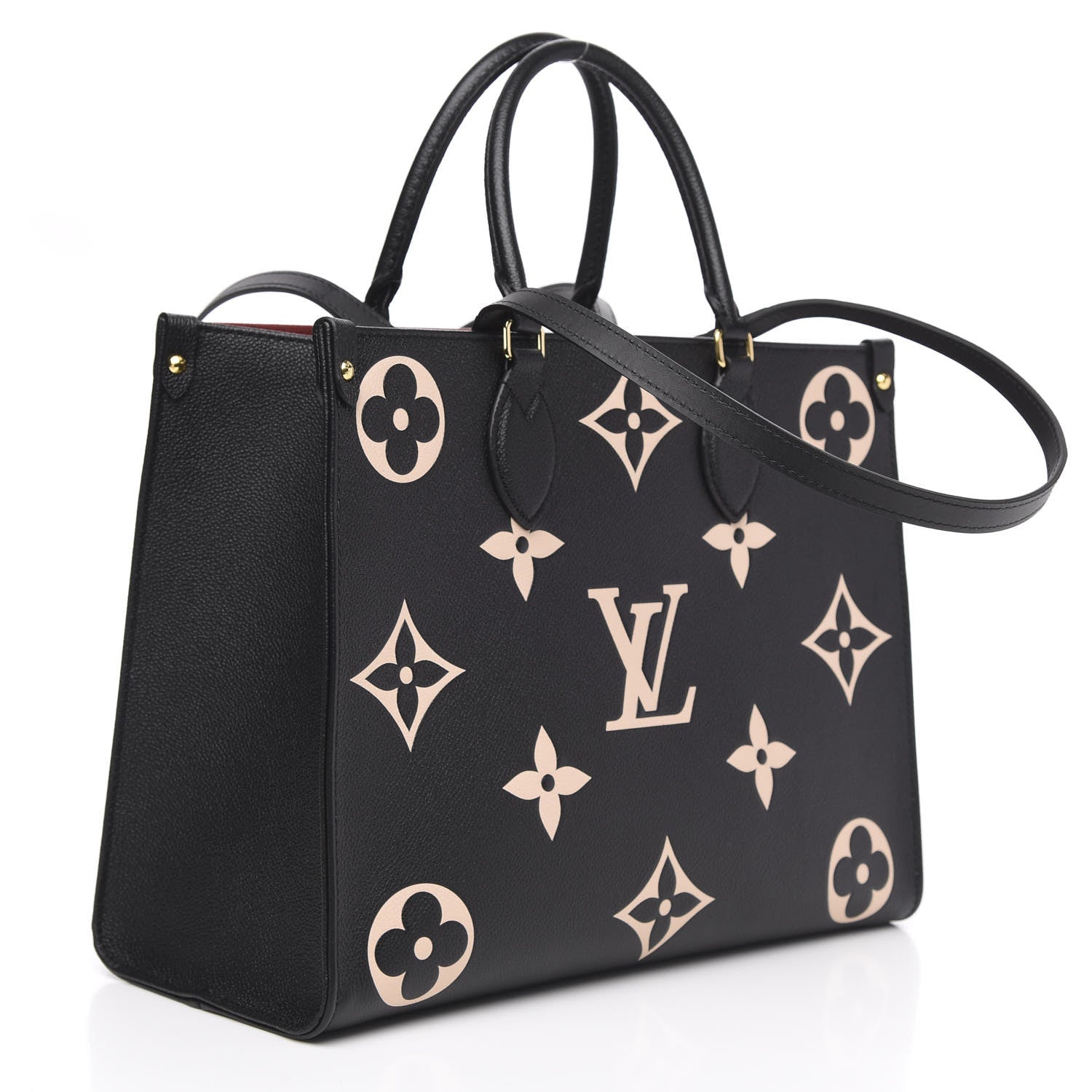 Louis Vuitton Empreinte Monogram Giant Onthego MM Black Beige 3 of 10