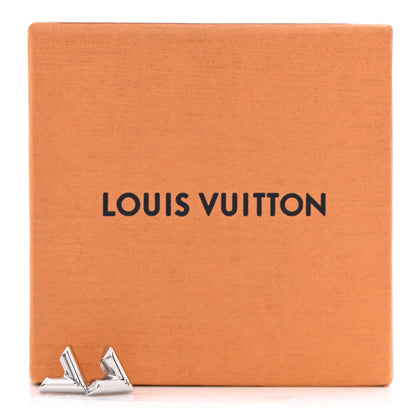 Louis Vuitton Essential V Stud Earrings Silver 6 of 6
