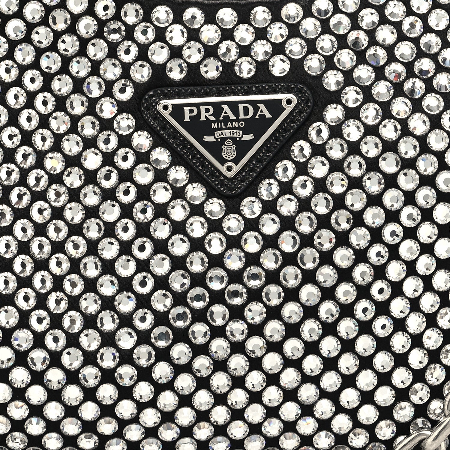 Prada Satin Crystal Re-Edition 2005 Shoulder Bag Cristal 9 of 11