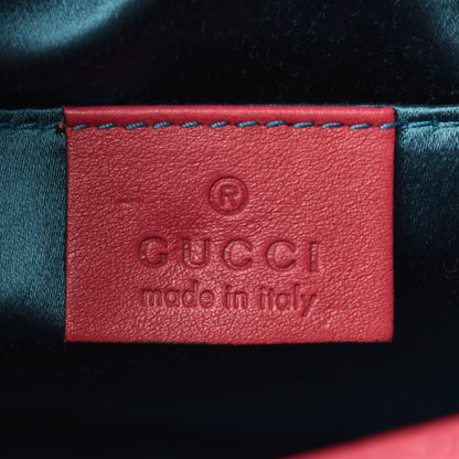 Gucci Velvet Matelasse Mini GG Marmont Shoulder Bag Light Raspberry Rose 8 of 9