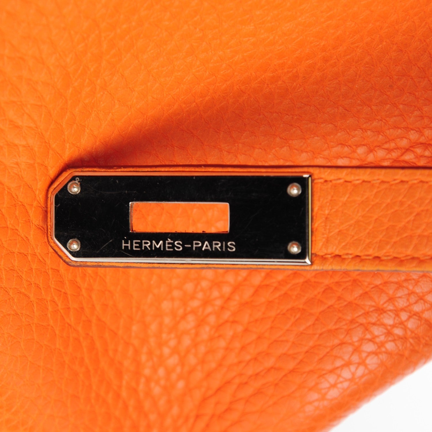 Hermes Taurillon Clemence Kelly Retourne 35 Orange 21 of 22