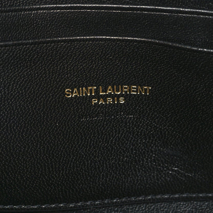 Saint Laurent Grain De Poudre Matelasse Monogram Mini Lou Camera Bag Dark Beige 6 of 10