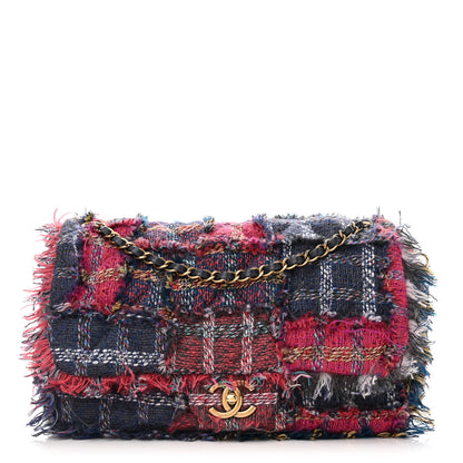 Chanel Tweed Jumbo Flap Red 1 of 15