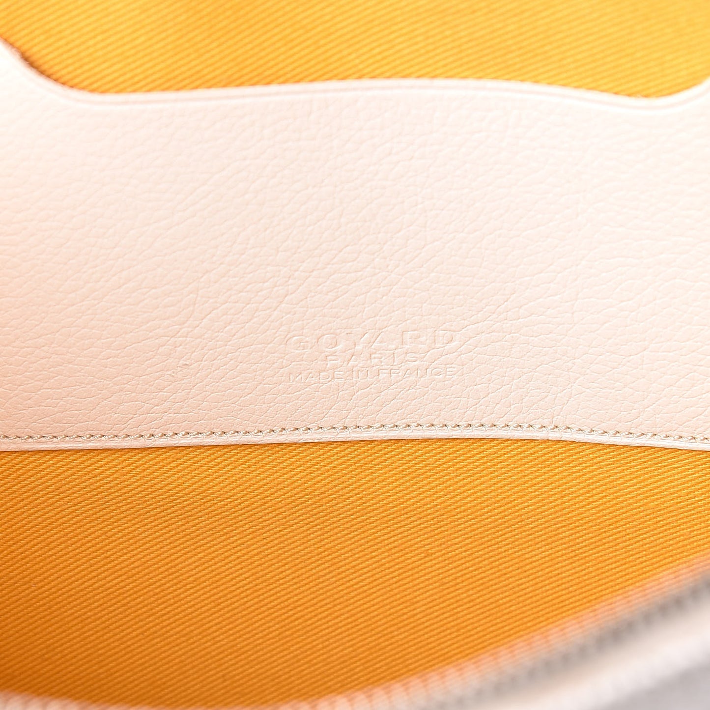 Goyardine Senat Pochette MM White