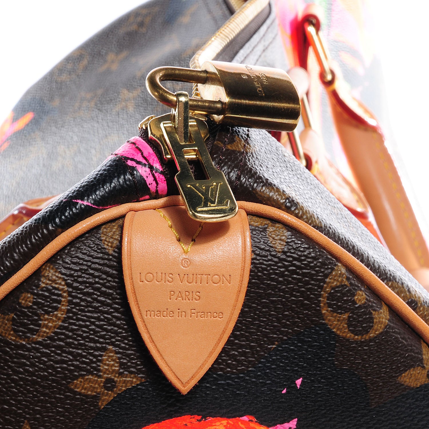 Louis Vuitton Monogram Roses Keepall 50 5 of 7