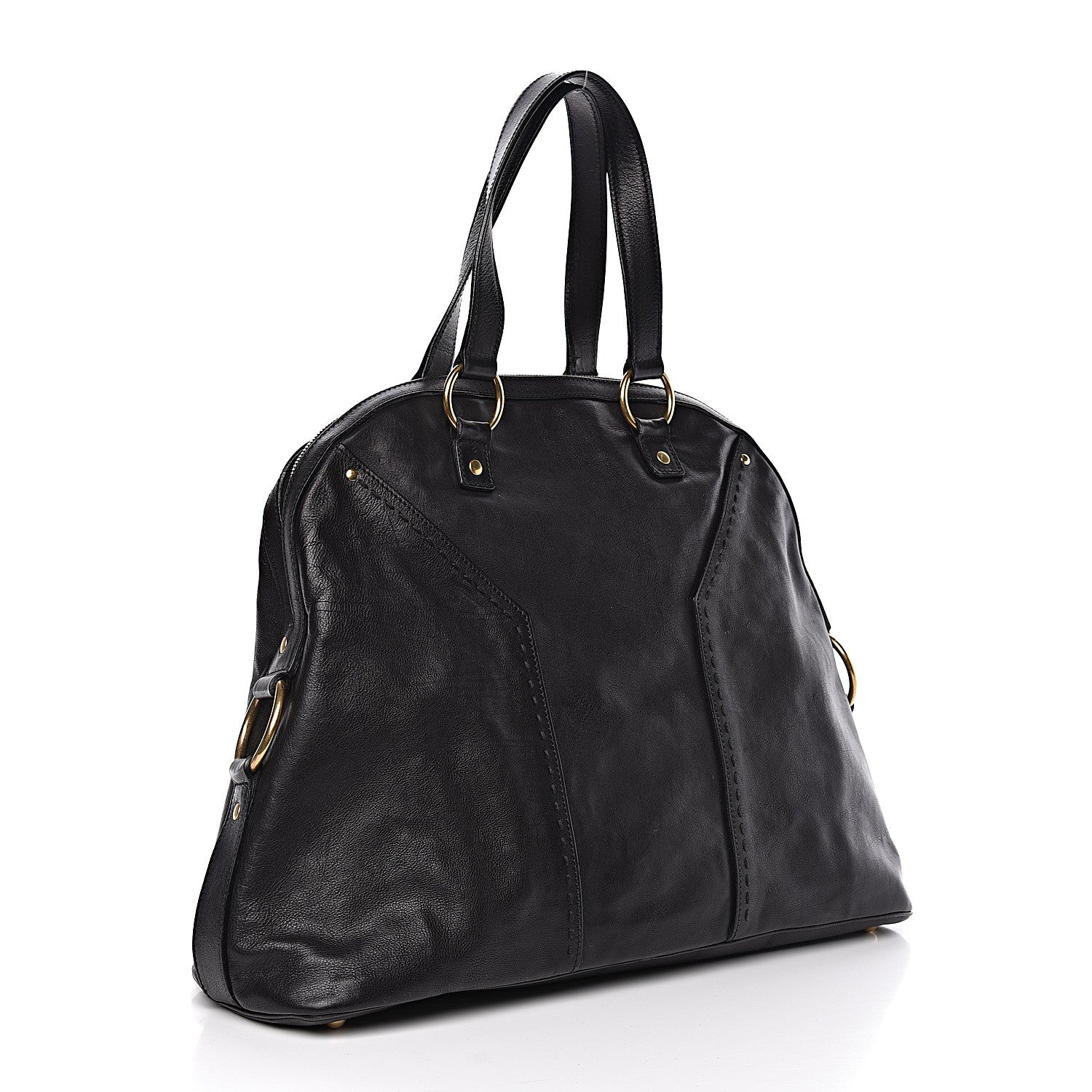 Saint Laurent Calfskin Oversized Muse Black 3 of 10