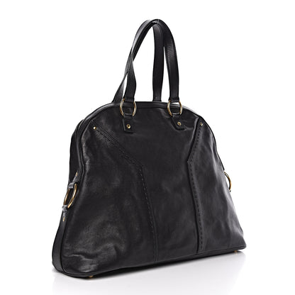 Saint Laurent Calfskin Oversized Muse Black 3 of 10