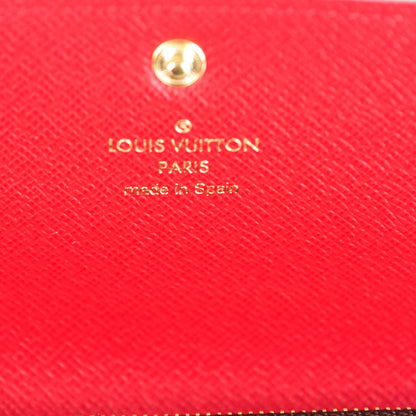 Louis Vuitton Damier Ebene Emilie Wallet Red 6 of 7