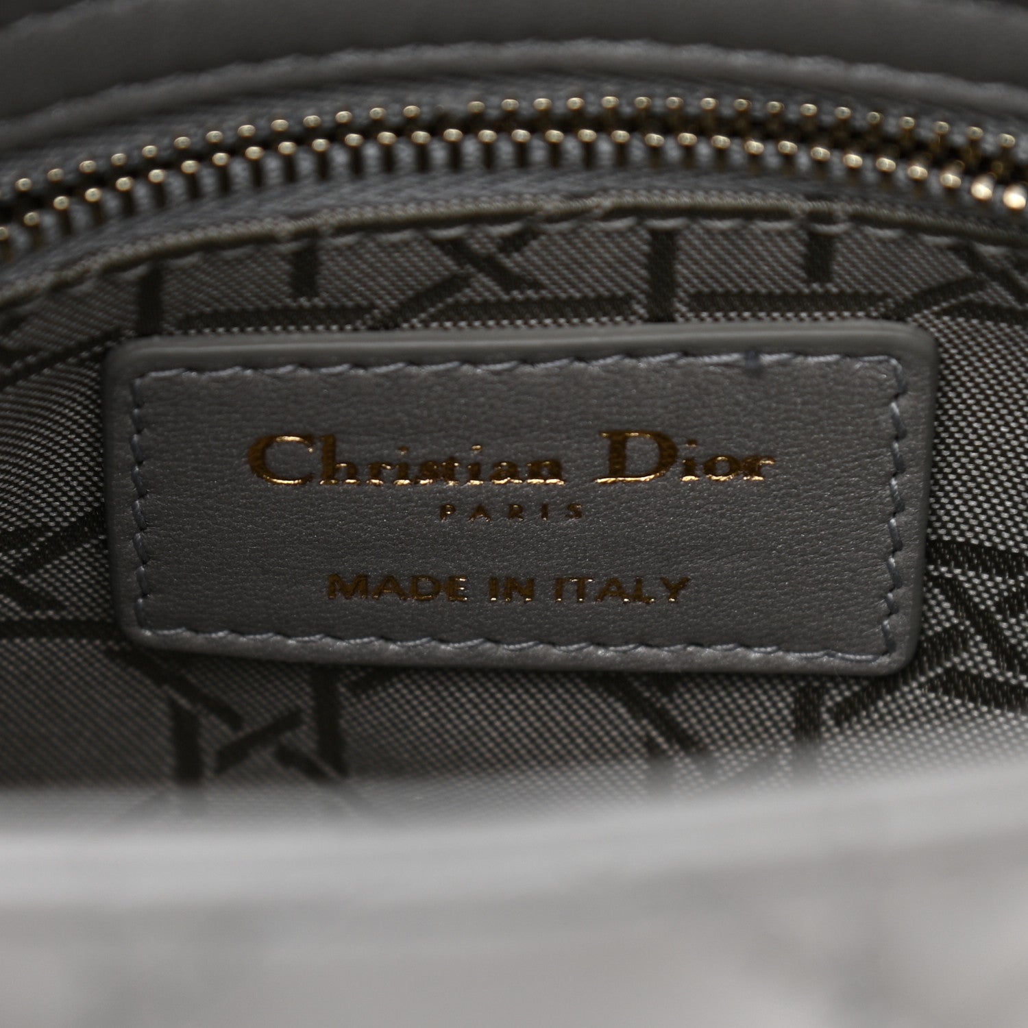 Christian Dior Metallic Lambskin Cannage Mini Lady Dior Grey 6 of 11