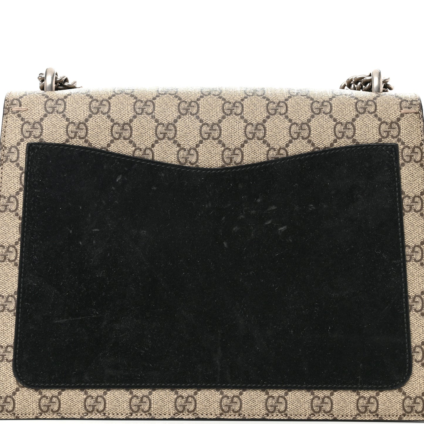 GG Supreme Monogram Medium Dionysus Shoulder Bag Black
