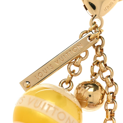Louis Vuitton Mini Lin Croisette Bag Charm Yellow 3 of 5