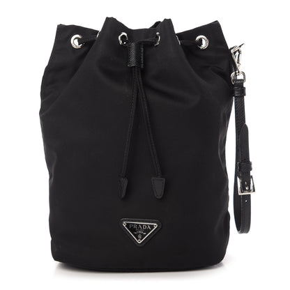 Prada Nylon Vela Drawstring Wristlet Pouch Black 1 of 10