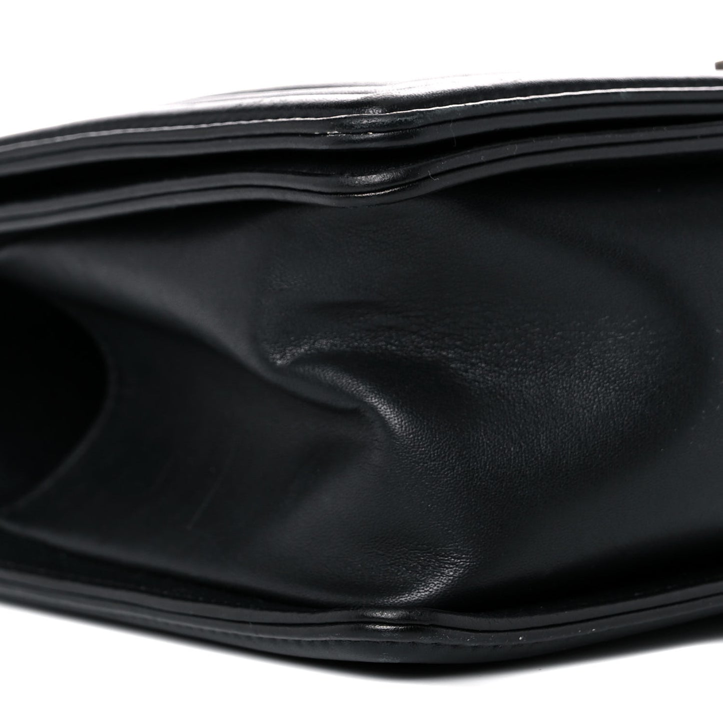 Calfskin Quilted Medium Boy Flap Black