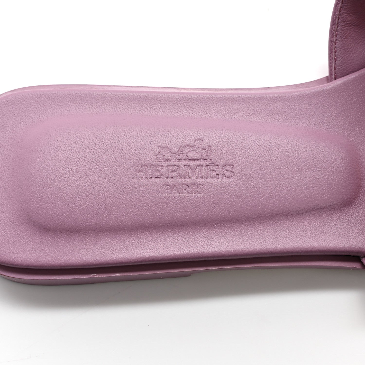 Hermes Calfskin Oran Sandals 37 Bruyère 6 of 9