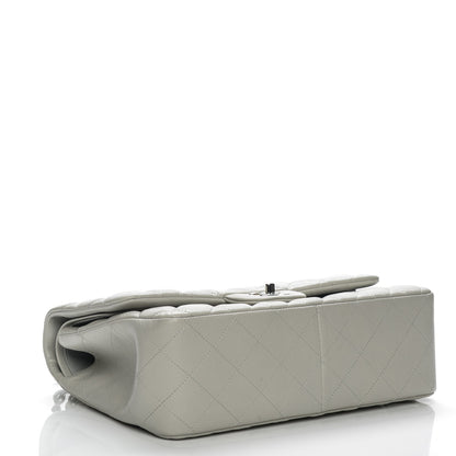 Chanel Caviar Quilted Jumbo Double Flap Light Grey 4 of 13