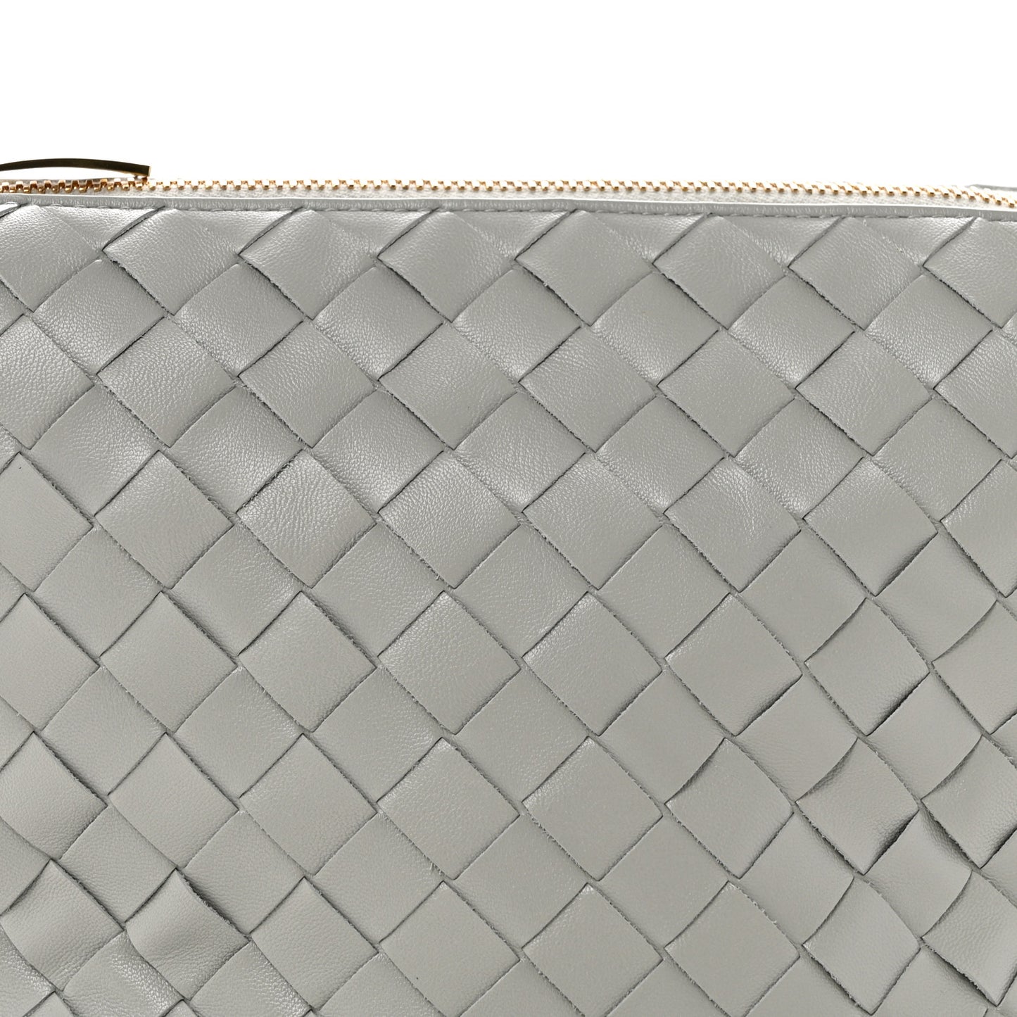 Calfskin Nappa Intrecciato Mini Wallace Agate Grey