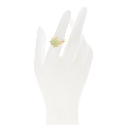 Pomellato 18K Rose Gold Prehnite Veleno Ring 50 5.5 2 of 7