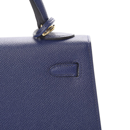 Hermes Epsom Kelly Sellier 25 Bleu Saphir 10 of 38