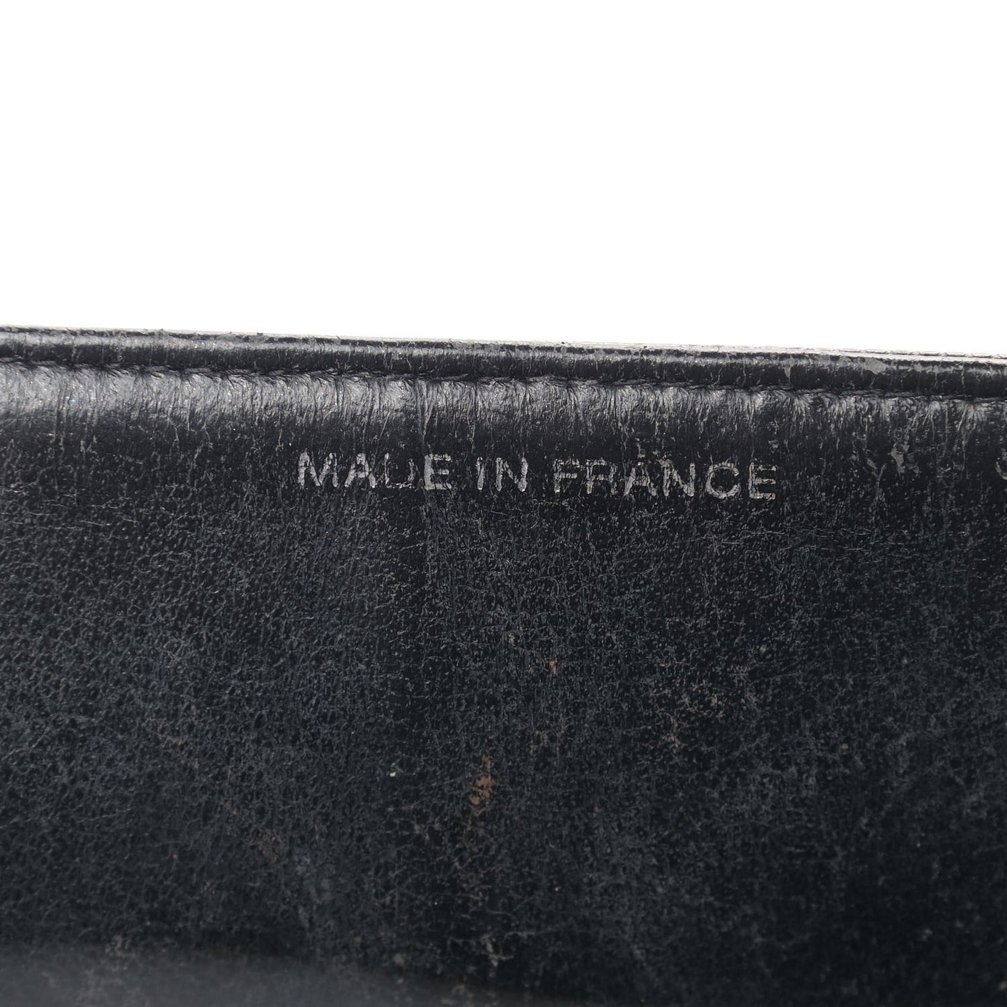 Metallic Calfskin Quilted Single Flap Black