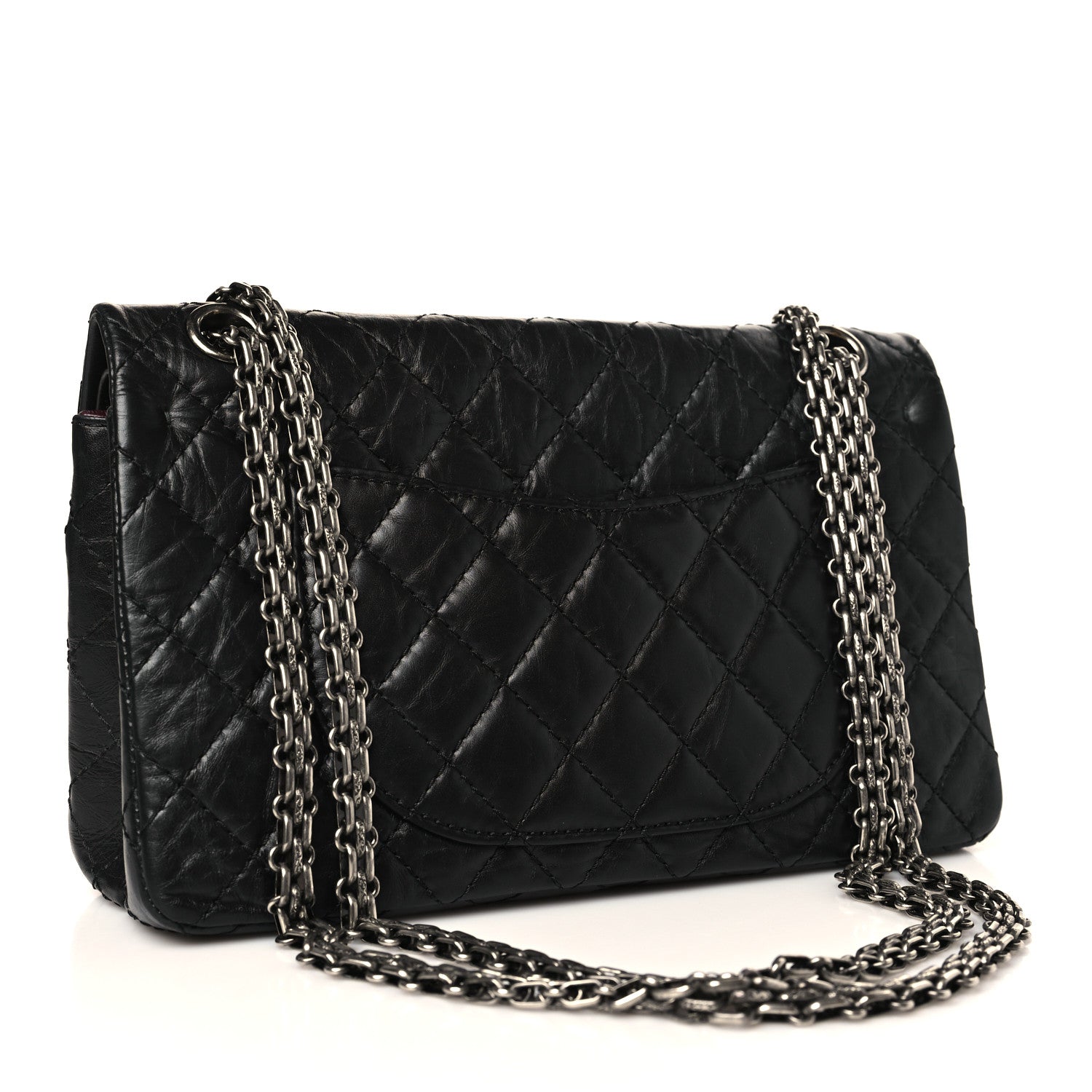 Chanel Aged Calfskin Quilted 2.55 Reissue 225 Flap Black 3 of 9
