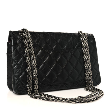 Chanel Aged Calfskin Quilted 2.55 Reissue 225 Flap Black 3 of 9