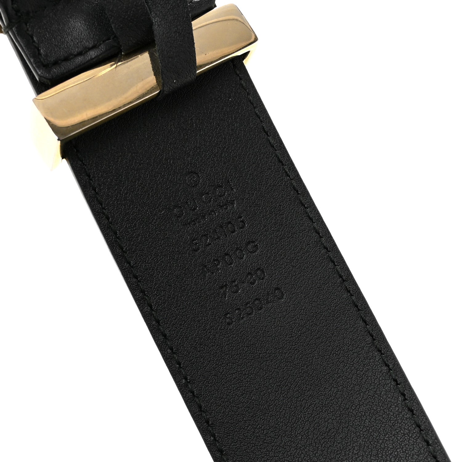 Gucci Moon Calfskin Torchon Double G 25mm Belt 75 30 Black 5 of 6