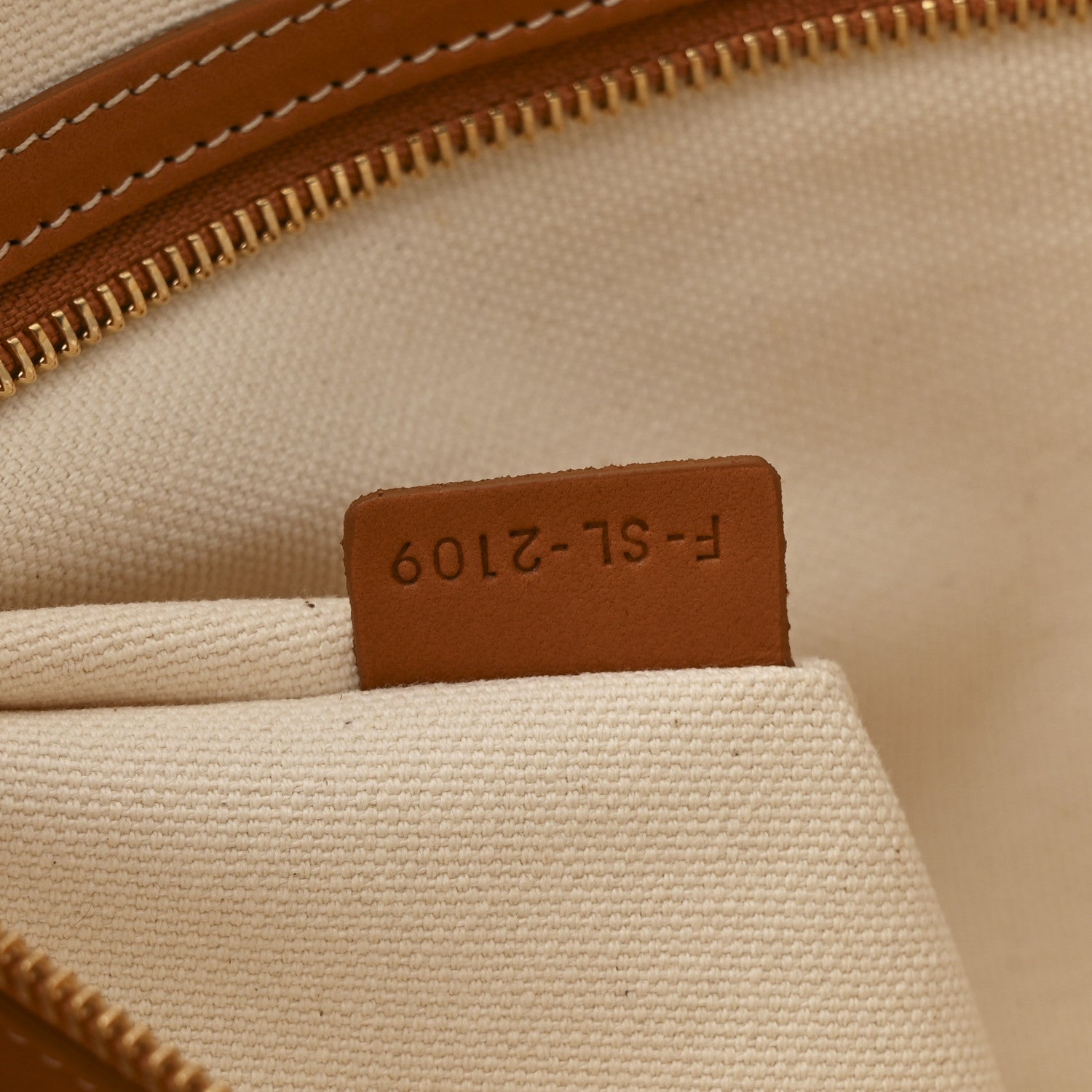 Celine Canvas Calfskin Horizontal Cabas Natural Tan 1748037