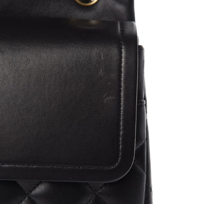 Chanel Lambskin Quilted Jumbo Double Flap Black 12 of 16