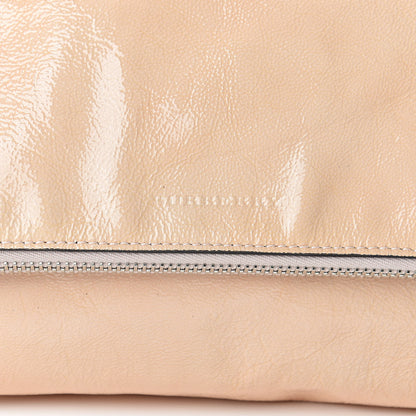 Burberry Patent Fold Over Crossbody Beige 9 of 11