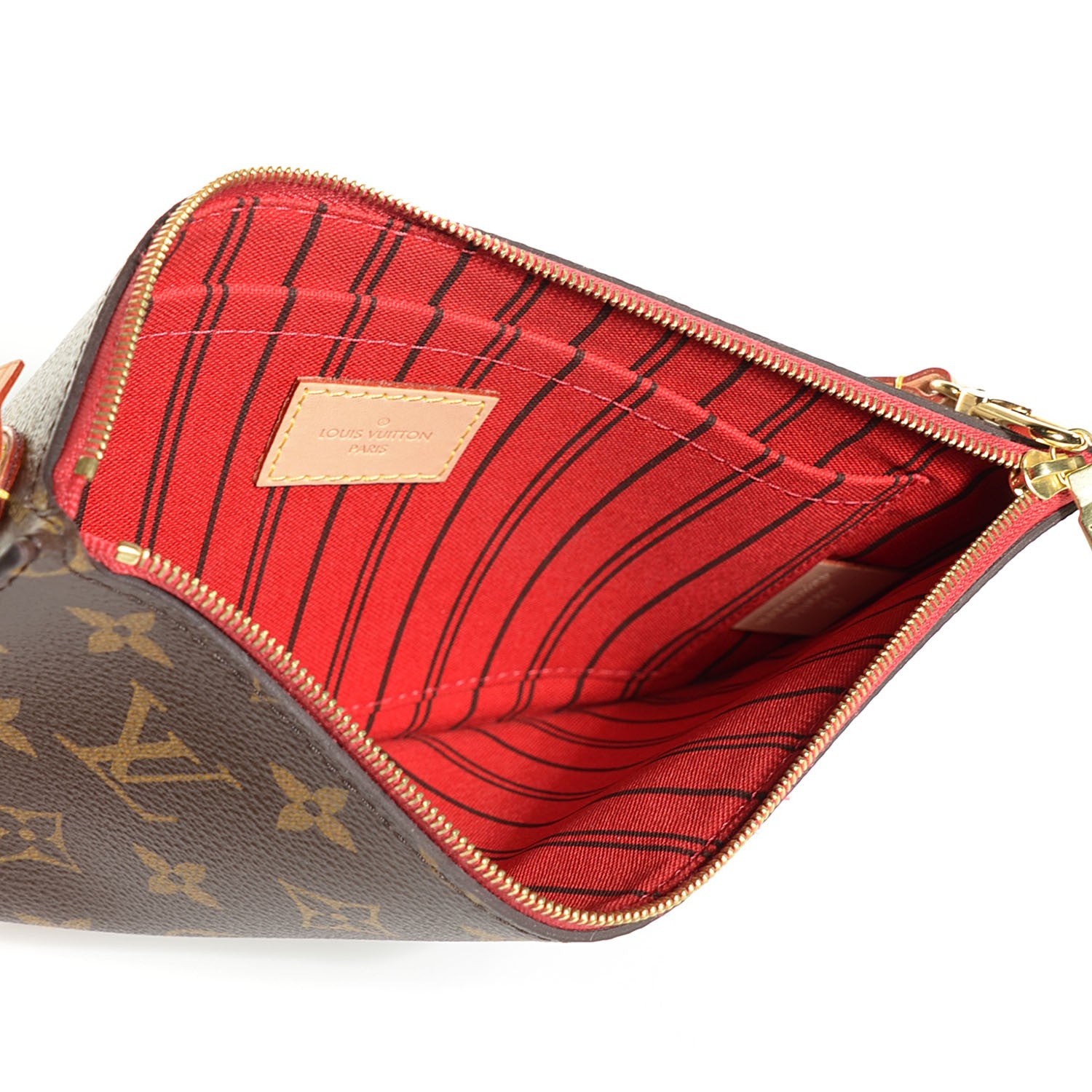 Louis Vuitton Monogram Neverfull MM GM Pochette Cherry 5 of 8