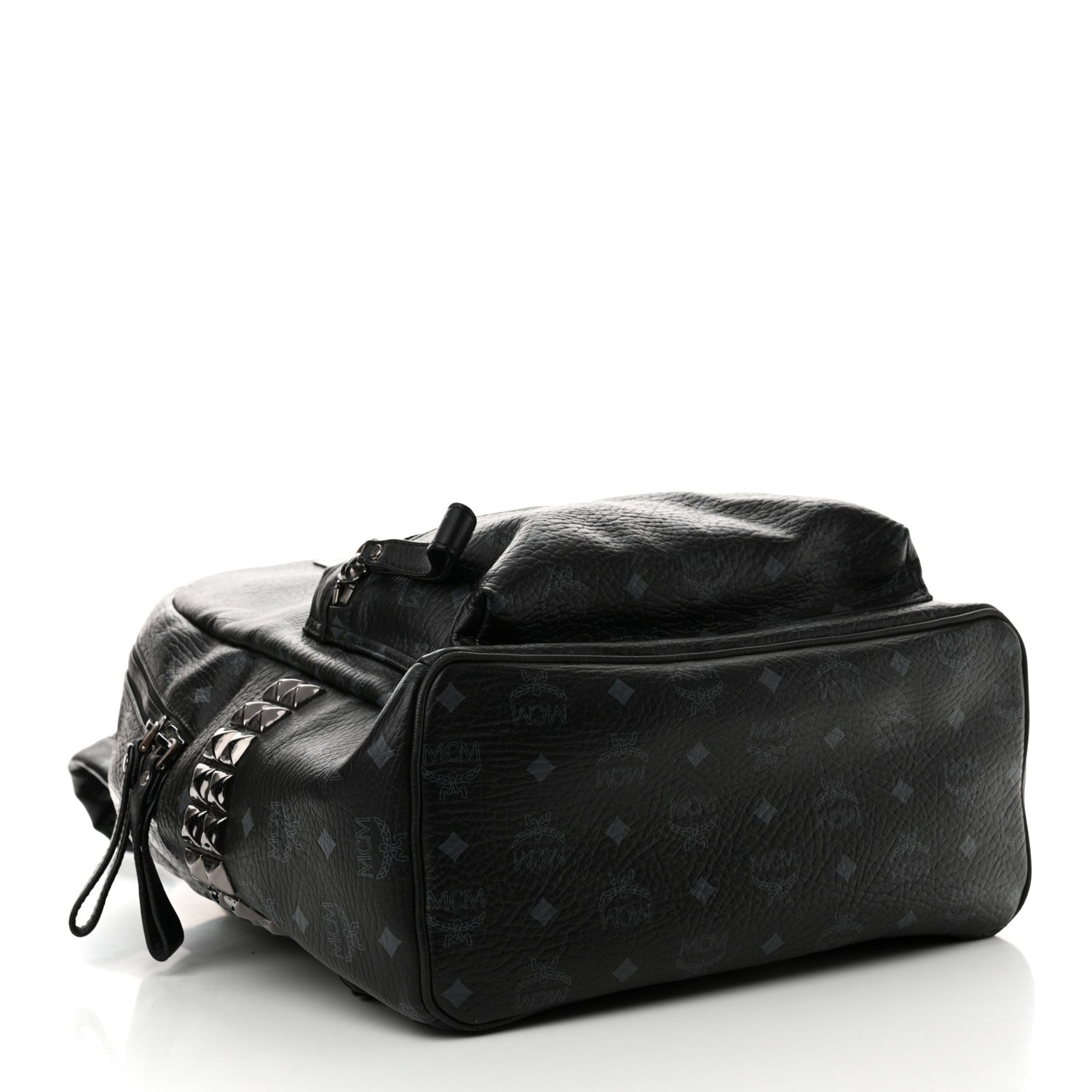 MCM Visetos Large Side Studs Stark Backpack Black 4 of 10