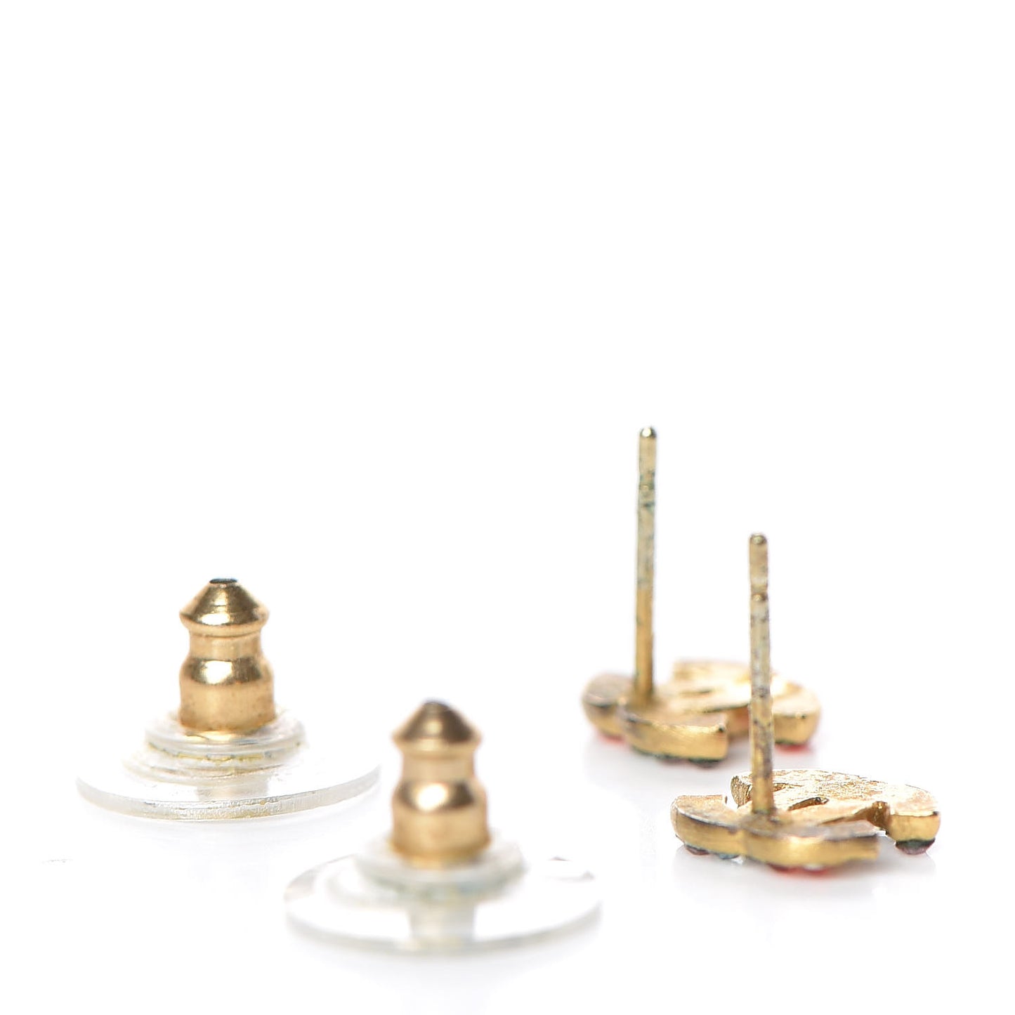 Crystal CC Earrings Gold Multicolor