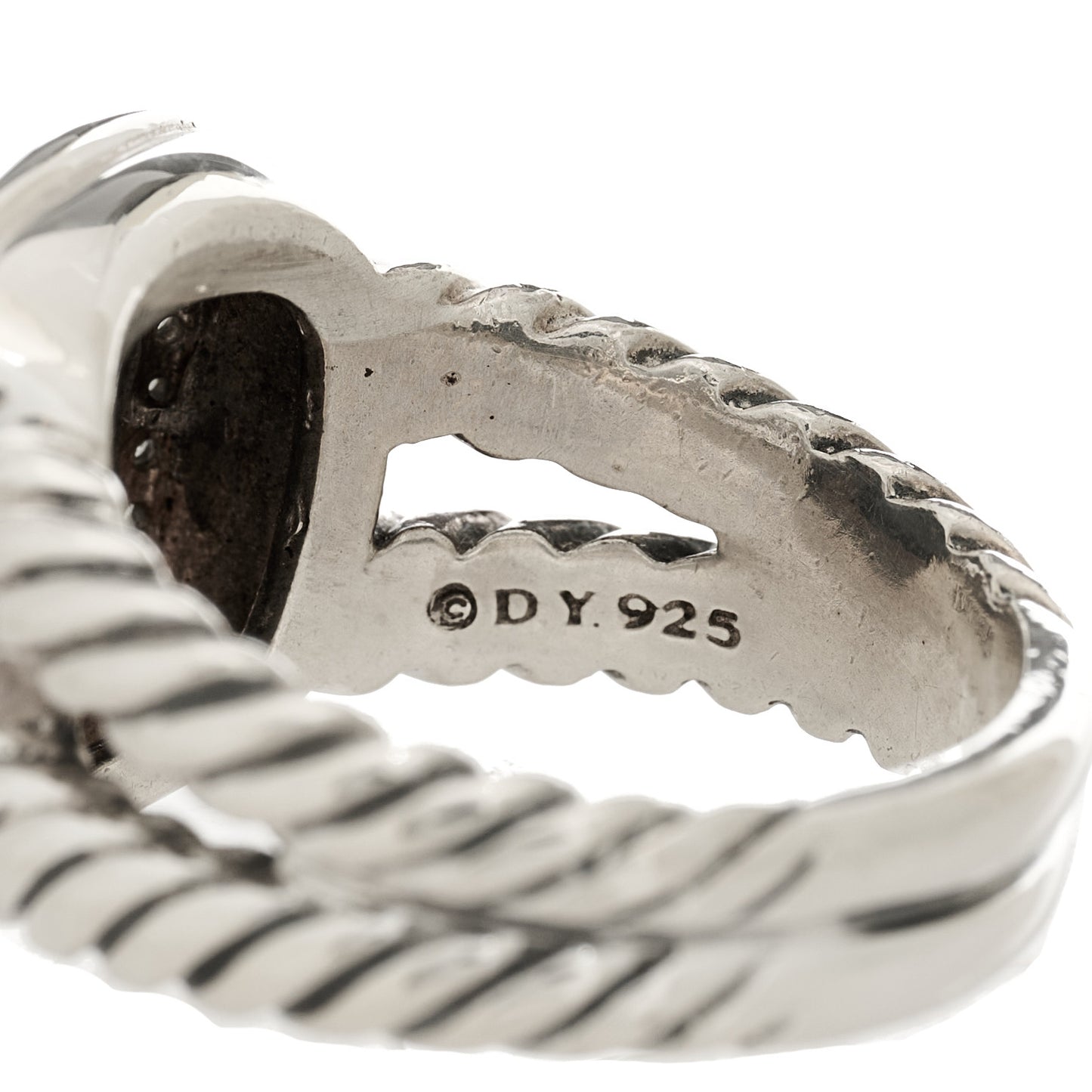 Sterling Silver Diamond Black Orchid 11mm Albion Ring 57 8