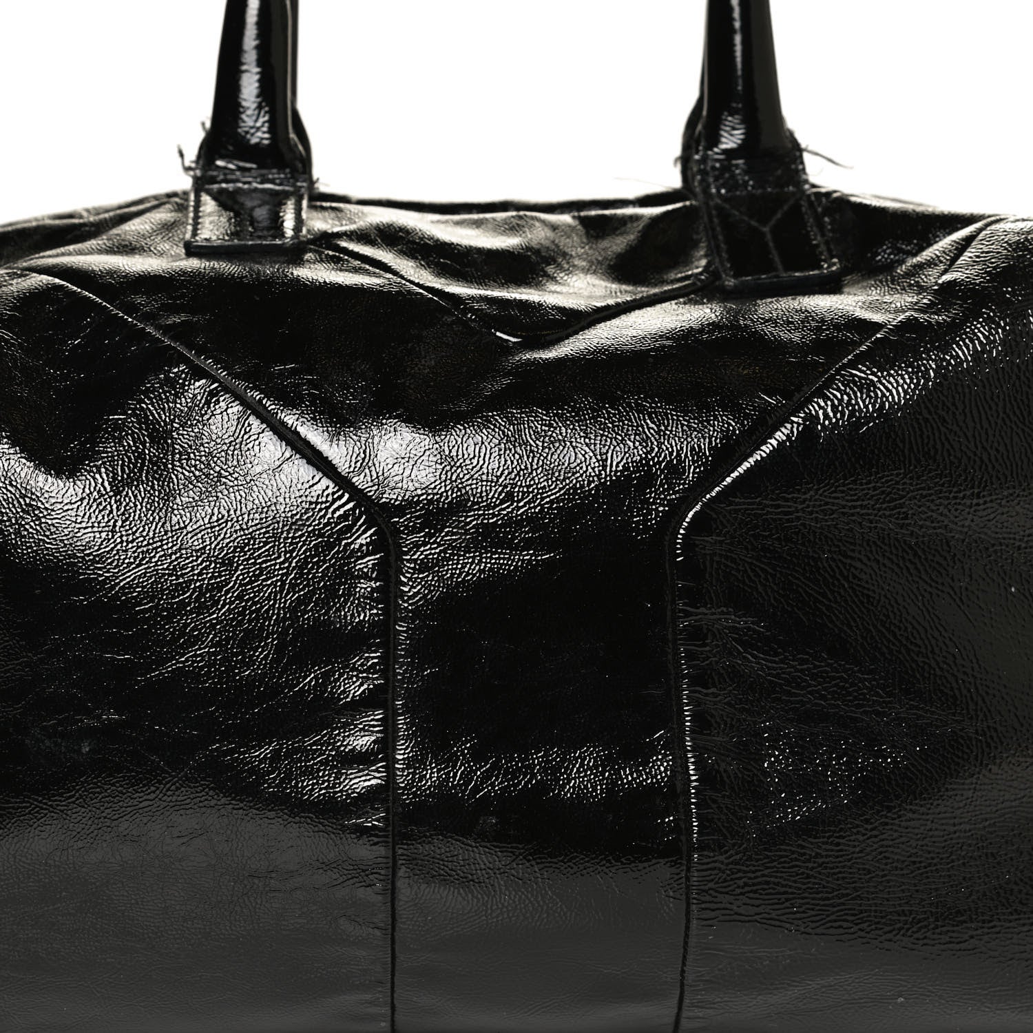 Saint Laurent Textured Patent Medium Easy Y Bag Black 9 of 15