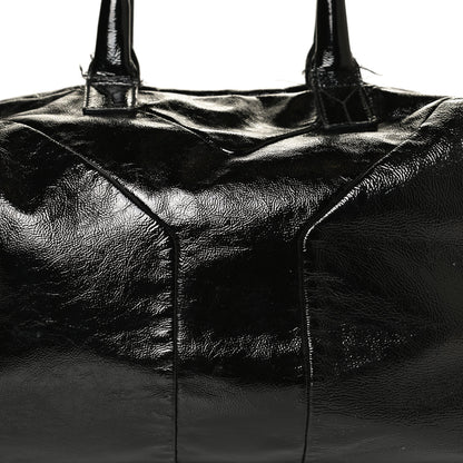 Saint Laurent Textured Patent Medium Easy Y Bag Black 9 of 15