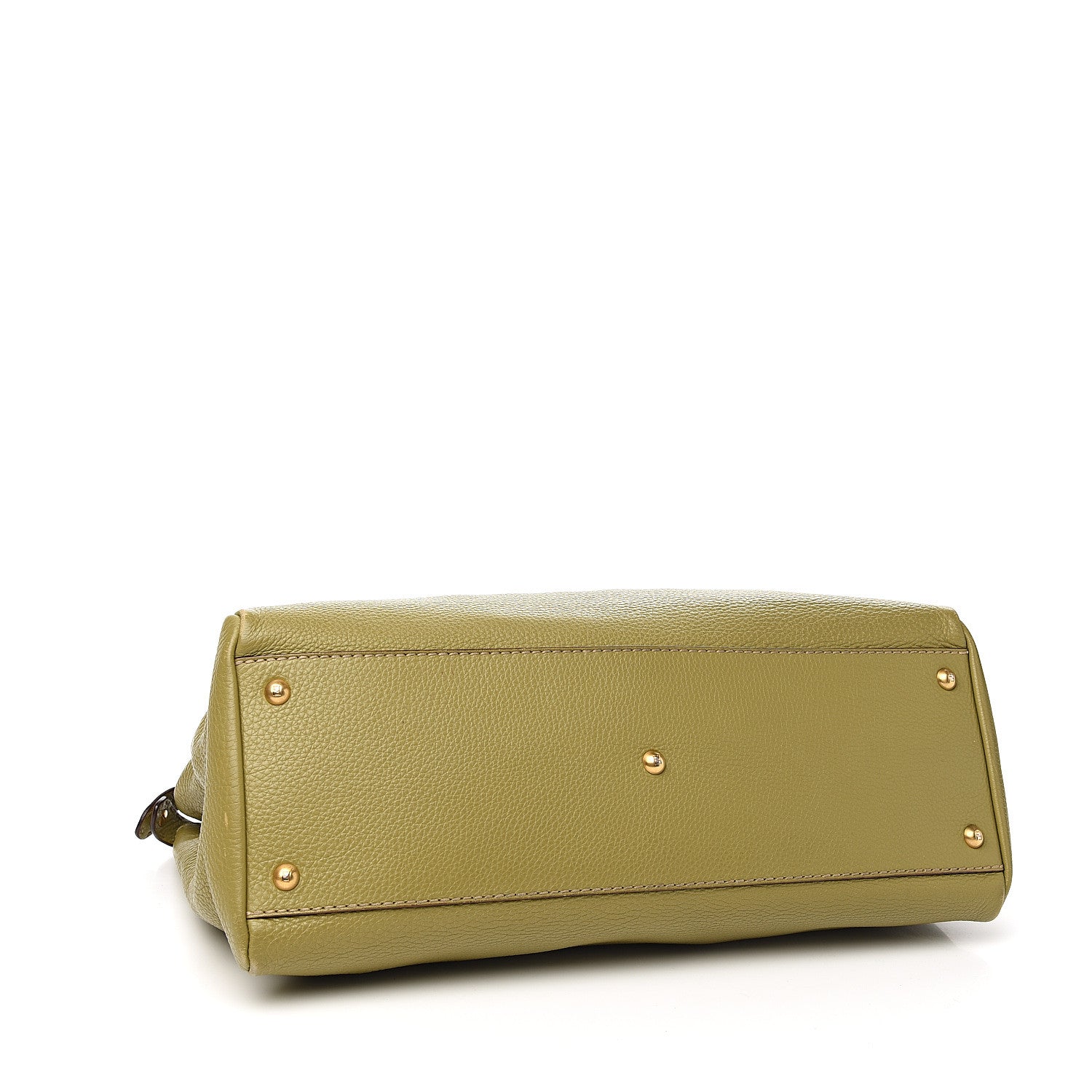 Fendi Cuoio Romano Selleria Large Peekaboo Iconic Satchel Muschio Moro 3 of 16