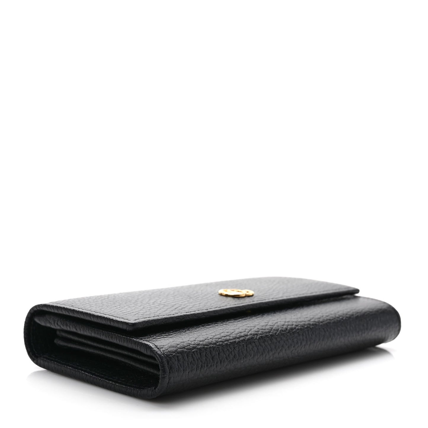 Dollar Calfskin GG Marmont Continental Wallet Black