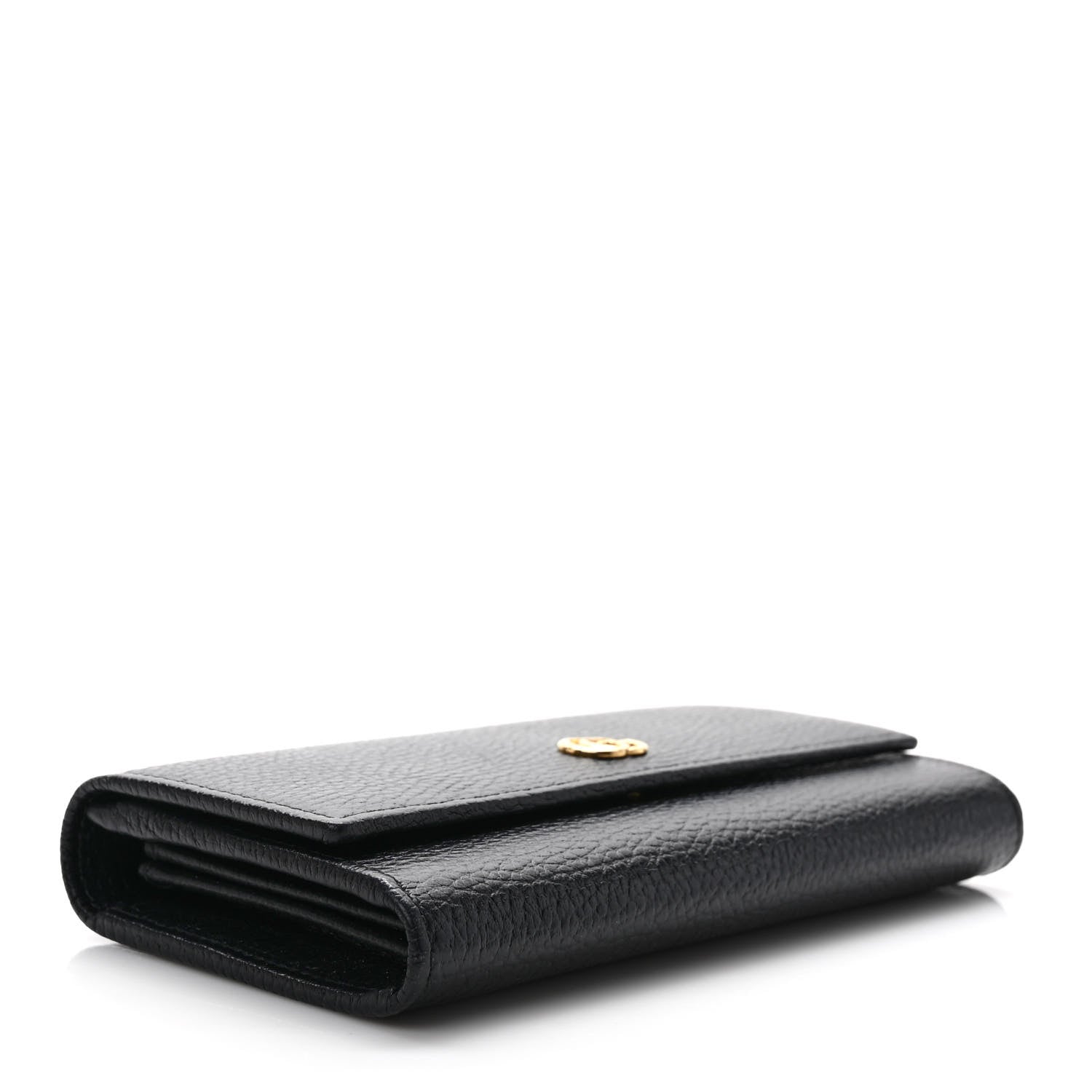 Gucci Dollar Calfskin GG Marmont Continental Wallet Black 4 of 7