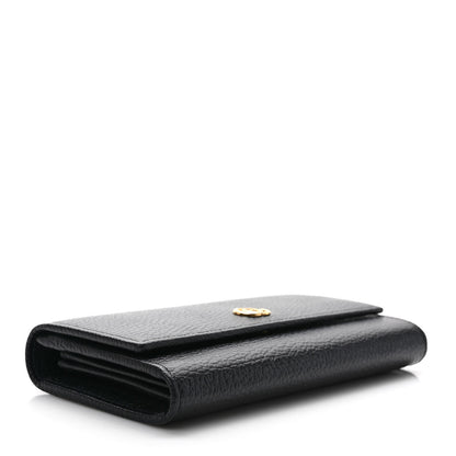 Gucci Dollar Calfskin GG Marmont Continental Wallet Black 4 of 7