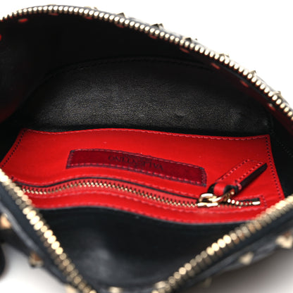 Valentino Garavani Lambskin Rockstud Spike Belt Bag 85 Black 5 of 9
