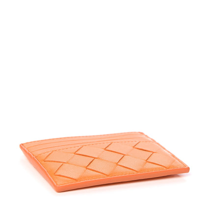 Bottega Veneta Nappa Intrecciato Card Holder Light Orange 3 of 6