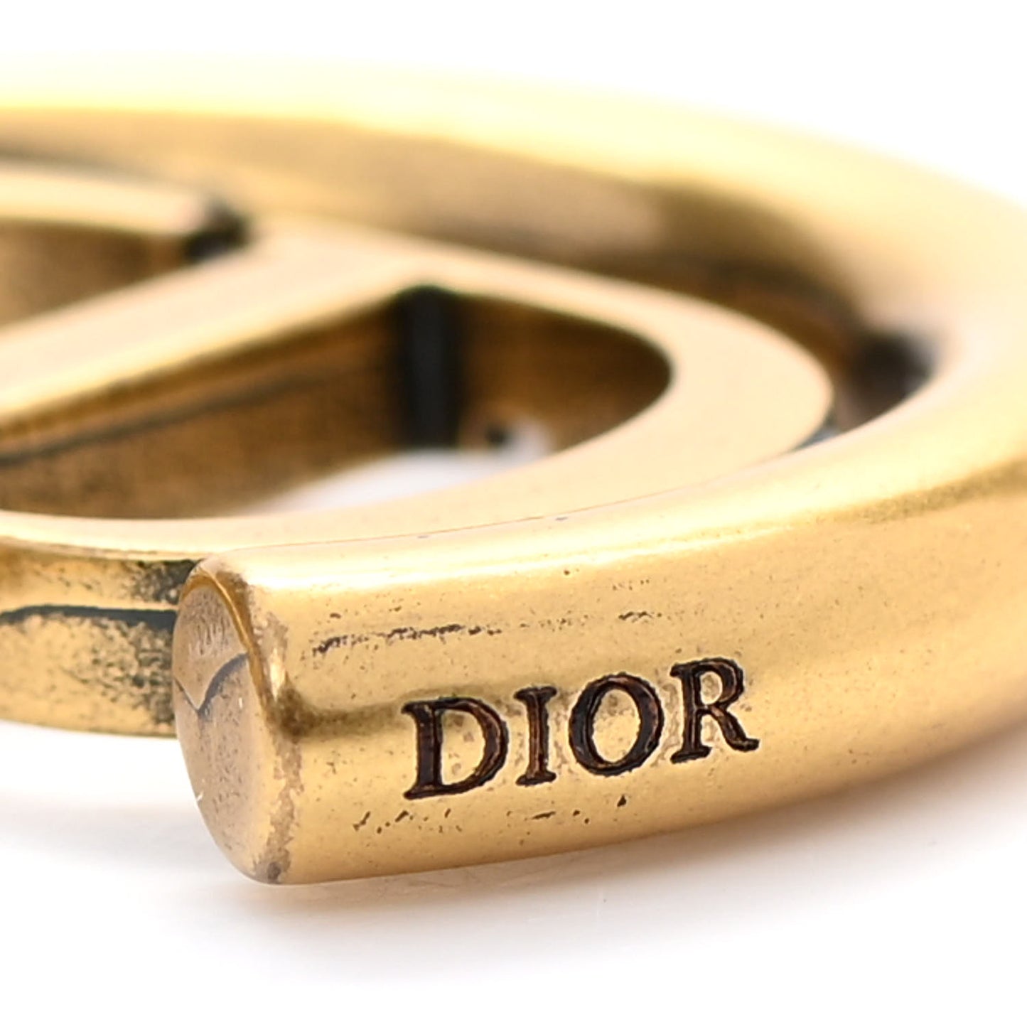 Metal 30 Montaigne Hoop Earrings Aged Gold