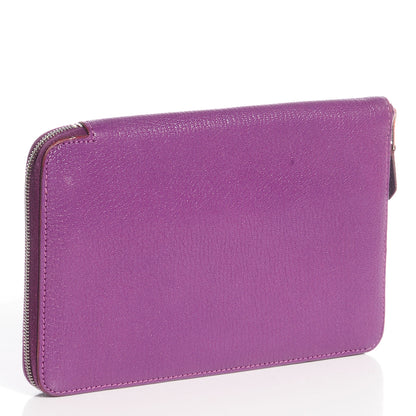Hermes Chevre Mysore Azap GM Combined Wallet Cyclamen 5 of 12