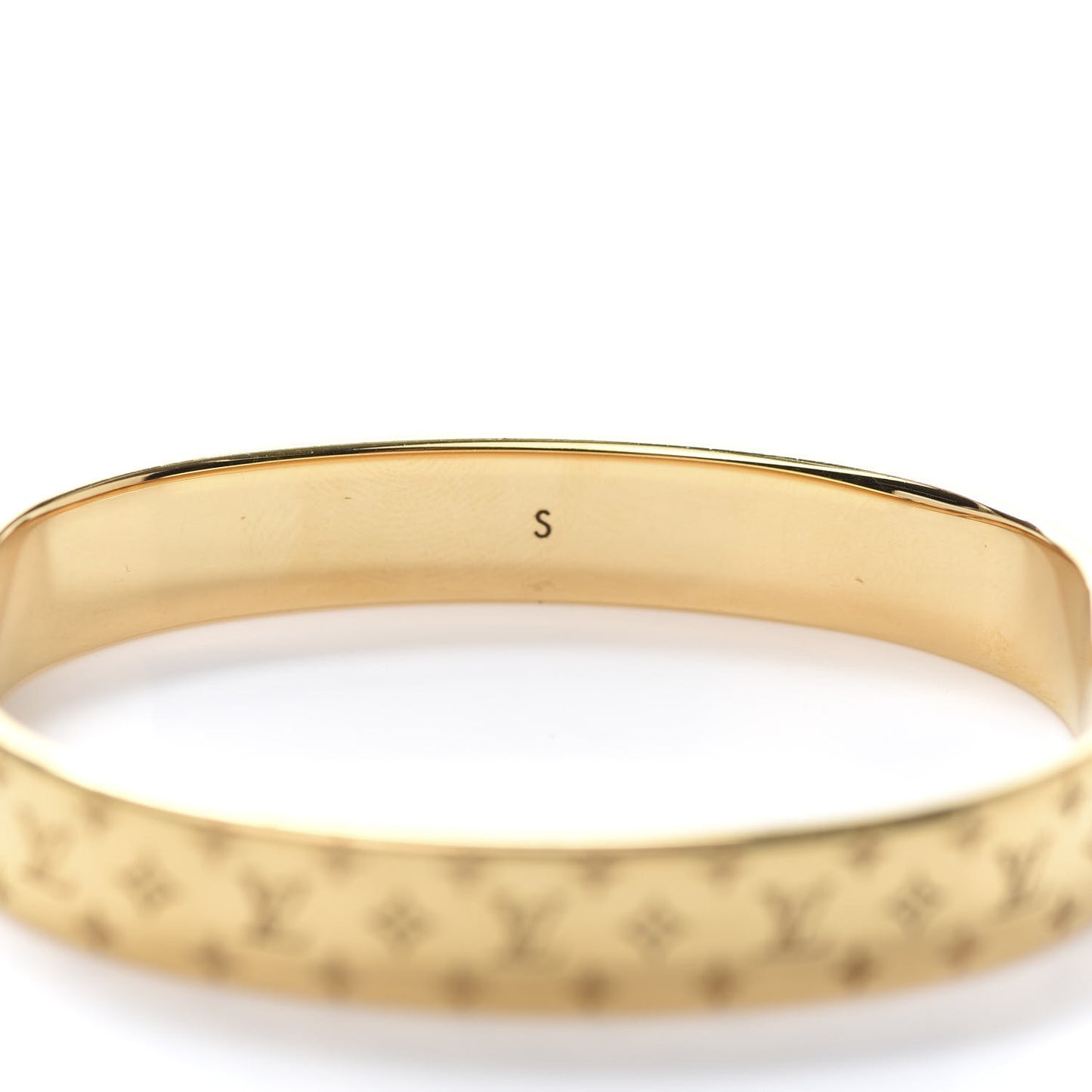 Brass Monogram Nanogram Cuff S Gold