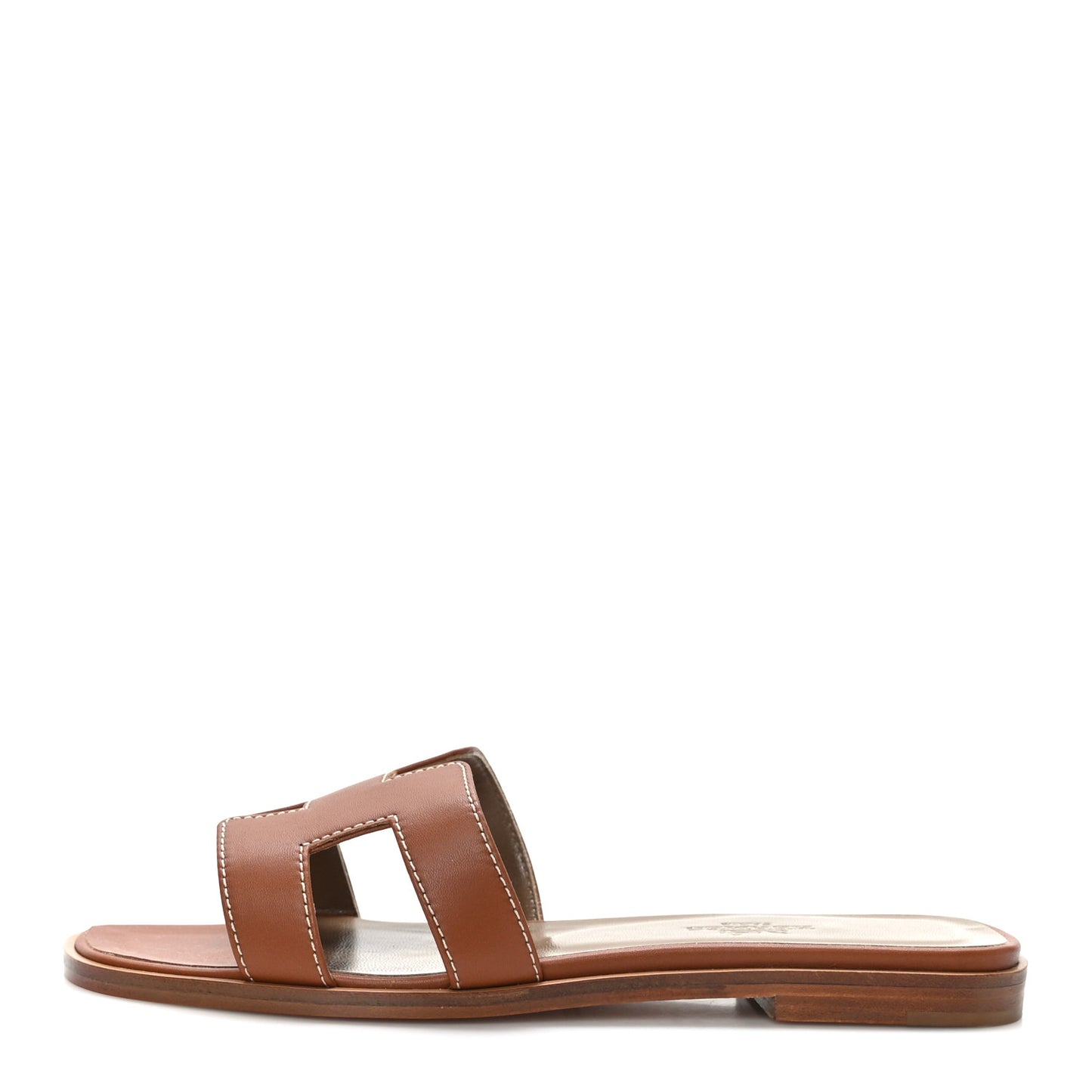 Box Calfskin Oran Sandals 35 Gold