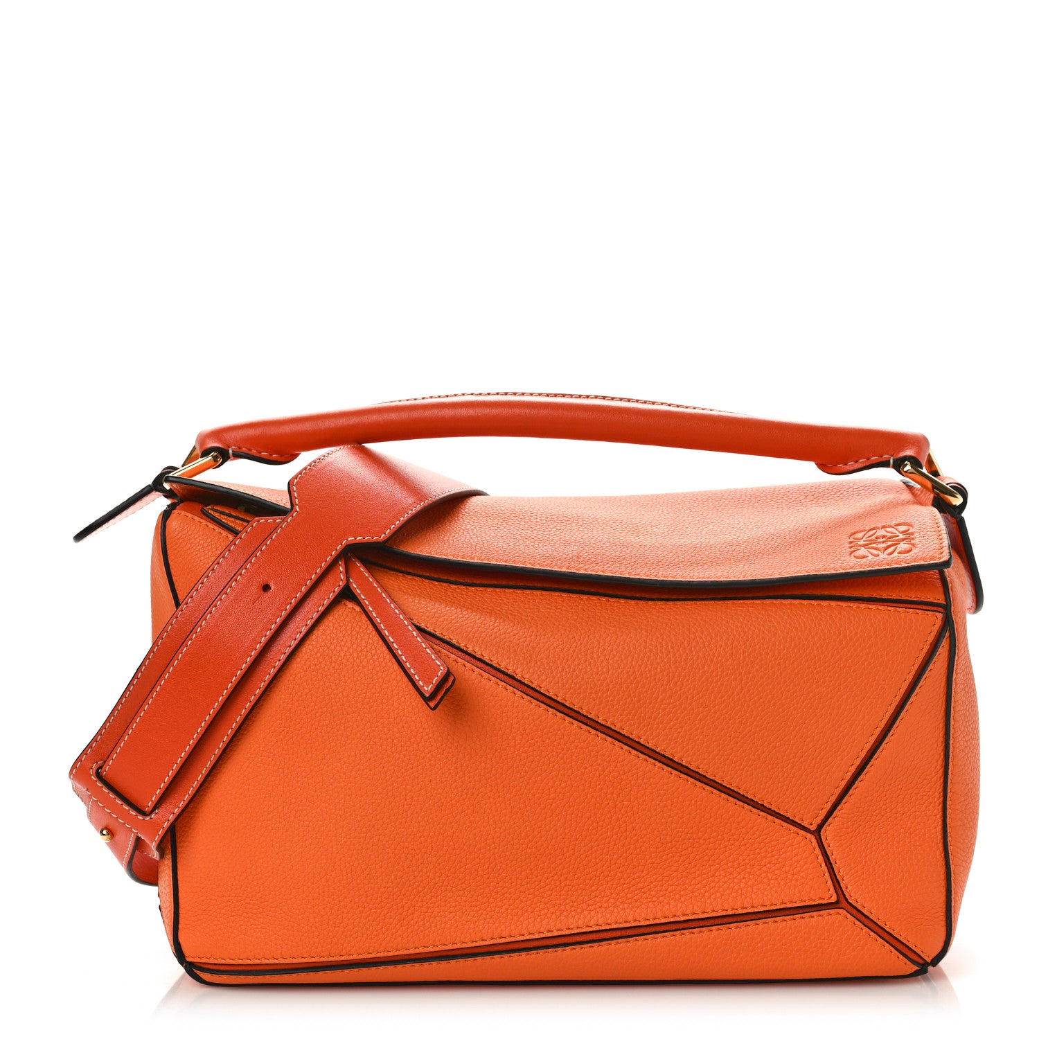 Loewe Calfskin Medium Puzzle Bag Apricot 1 of 9