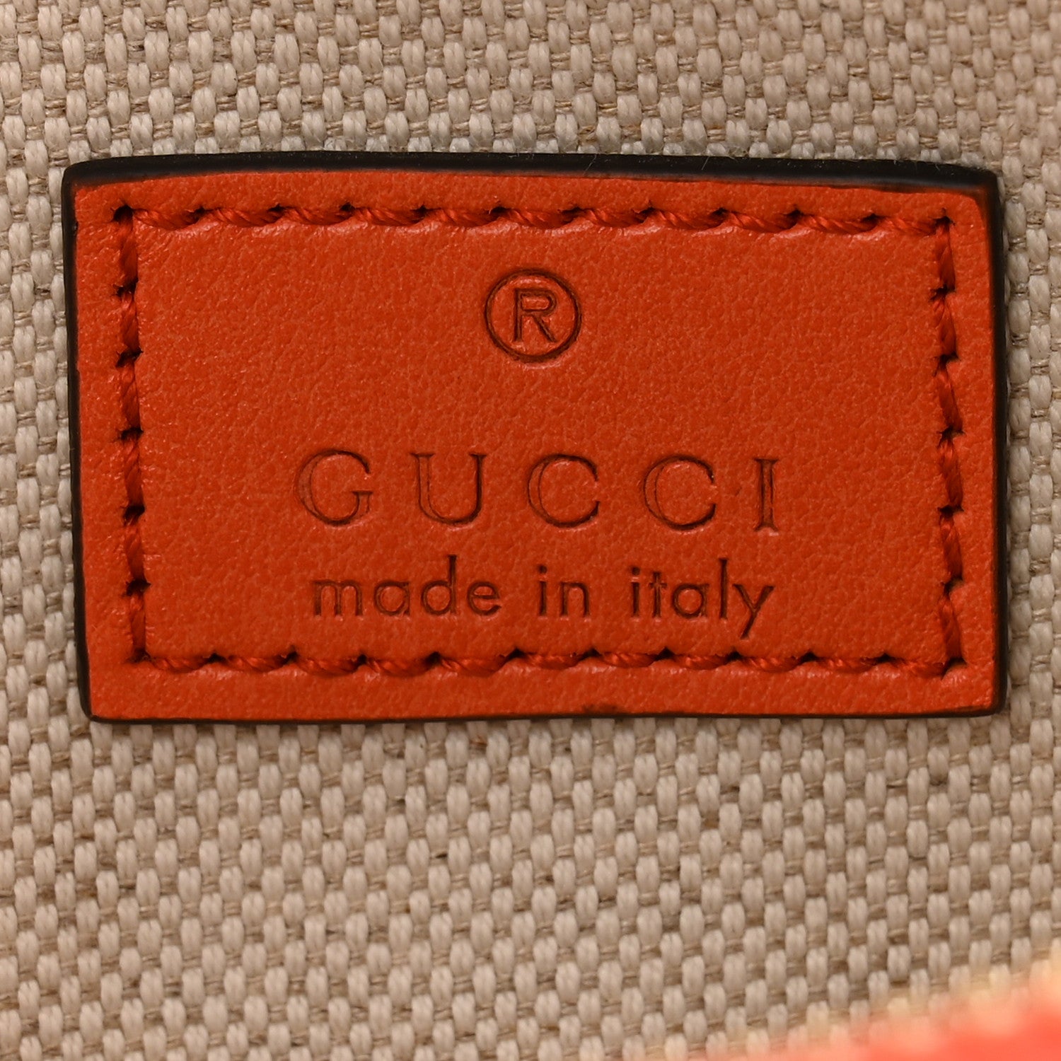Gucci Calfskin GG Matelasse Mini Top Handle Bag Spring Orange Natural 6 of 12